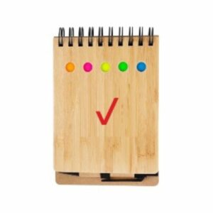 3-in-1 Bamboo Jotter w/Pen