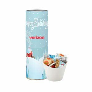 8 inch Snack Tube with Holiday Custom HERSHEY’S Everyday Mix (EMPTY)
